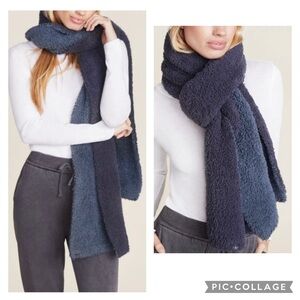 BAREFOOT DREAMS Women’s Two Tone Blue COZYCHIC Scarf Multifunctional 12” X 84”